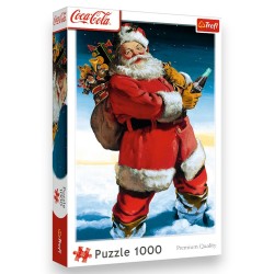 10923 TREFL PUZZLE COCA-COLA 1000 EL XMAS. MIKOŁAJ NA ŚNIEGU