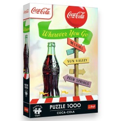 12098 TREFL PUZZLE PREMIUM PLUS QUALITY 1000 EL. COCA-COLA: GDZIEKOLWIEK ZMIERZASZ