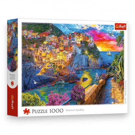 10982 TREFL PUZZLE 1000 EL. WIECZORNY SPACER PO CINQUE TERRE