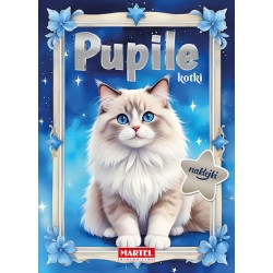 900621 KOLOROWANKA Z NAKLEJKAMI PUPILE KOTKI MARTEL