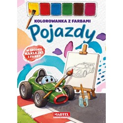 775648 KOLOROWANKA Z FARBAMI POJAZDY MARTEL