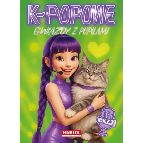 520781 KOLOROWANKA Z NAKLEJKAMI K-POPOWE GWIAZDY Z PUPILAMI MARTEL