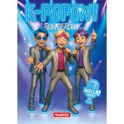 520798 KOLOROWANKA Z NAKLEJKAMI K-POPOWI BOHATEROWIE MARTEL