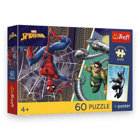 17427 TREFL PUZZLE PREMIUM PLUS KIDS, MARVEL 60 EL. SUPERBOHATERSKI DZIEŃ + KOLEKCJONERSKI PLAKAT