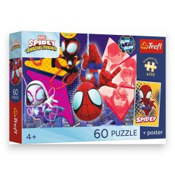 17429 TREFL PUZZLE PREMIUM PLUS KIDS, MARVEL 60 EL. NIESAMOWITA PRZYGODA + KOLEKCJONERSKI PLAKAT