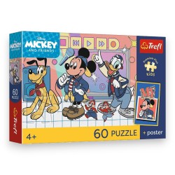 17433 TREFL PUZZLE PREMIUM PLUS KIDS, DISNEY 60 EL. MYSIA EKIPA + KOLEKCJONERSKI PLAKAT