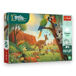 16594 TREFL PUZZLE RODZINA TREFLIKÓW, INSPIRED BY NATURE 100 EL. KOALA I KANGURY