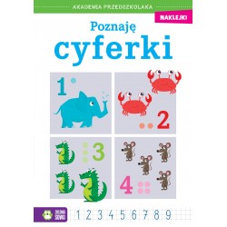 887401 AKADEMIA PRZEDSZKOLAKA. POZNAJĘ CYFERKI ZIELONA SOWA