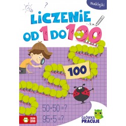 886565 GŁÓWKA PRACUJE. LICZENIE OD 1 DO 100 ZIELONA SOWA