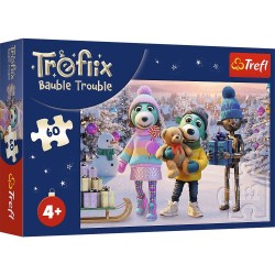 17417 TREFL PUZZLE 60 el RODZINA TREFLIKÓW 60 EL. ZIMOWY ROBOBOT