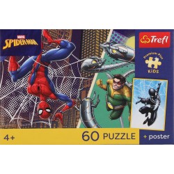 17427 TREFL PUZZLE 60 el MARVEL SUPERBOHATERSKI DZIEŃ + KOLEKCJONERSKI PLAKAT