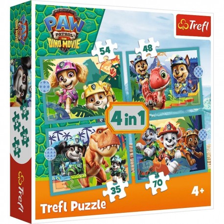 14382 TREFL PUZZLE 24 el PSI PATROL PREHISTORYCZNA PRZYJAŹŃ