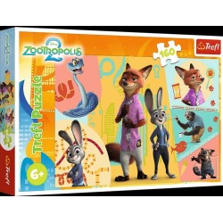 15429 TREFL PUZZLE 160el RAZEM W ZOOTOPII