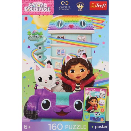 15440 TREFL PUZZLE 160el PREMIUM MYSIA GODZINA