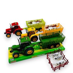 487666 TRAKTOR 20CM 3KOL W DISPLAYU BIGTOYS
