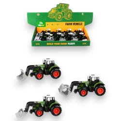 404262 TRAKTOR METAL 13CM W DISPLAYU BIGTOYS