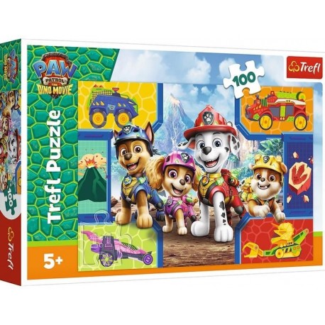 16546 TREFL PUZZLE 100el UFT WUJCIO W KOSMOSIE RODZINA TREFLIKÓW