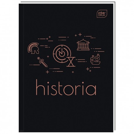 367433 BRULION ZESZYT W KRATKĘ A5 80 KARTEK HISTORIA INTERDRUK