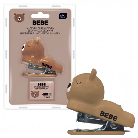 388452 MINI ZSZYWACZ + ZSZYWKI MIŚ BEBE FRIENDS INTERDRUK