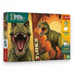 16578 TREFL PUZZLE RODZINA TREFLIKÓW, INSPIRED BY DINO WORLD 100 EL. T-REX