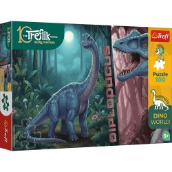 16578 TREFL PUZZLE RODZINA TREFLIKÓW, INSPIRED BY DINO WORLD 100 EL. T-REX