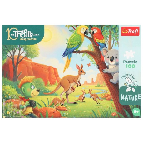 16593 TREFL PUZZLE RODZINA TREFLIKÓW, INSPIRED BY NATURE 100 EL. LWY