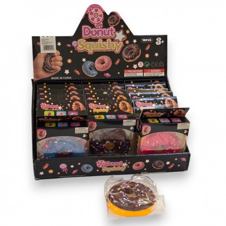 901117 DONUT DONAT GNIOTEK SQUISHY ANTYSTRESOWY 3 KOLORY