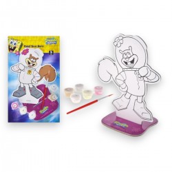 963464 ZESTAW DO MALOWANIA PO NUMERACH FIGURKA SPONGEBOB MAKSIK