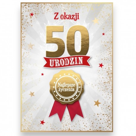 798607 KARNET Z OKAZJI 30 URODZIN, ZŁOTY, ARMIN STYLE