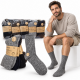 088689 SKARPETKI GRUBE STYLOWE SKARPETY WEŁNA Z MERYNOSÓW MARINO WOOL