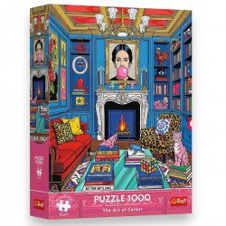 12163 PUZZLE PREMIUM PLUS QUALITY 1000 EL. THE ART OF COLOUR: DOMOWA GALERIA SZTUKI TREFL
