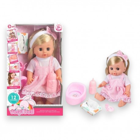 489172 LALKA 35CM Z DŹWIĘKIEM BIGTOYS