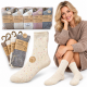 883635 SKARPETKI W KROPKI MERINO WOOL WERŁNA Z MERYNOSÓW MIX STYLOWE SKARPETY
