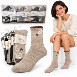 618095 SKARPETKI Z SERCEM MERINO WOOL WEŁNA Z MERYNOSÓW PACHNĄCE STYLOWE SKARPETY