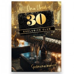 862255 KARTA URODZINOWA B6 „VIP EXCLUSIVE CLUB – SPEŁNIENIA MARZEŃ” ARMIN STYLE