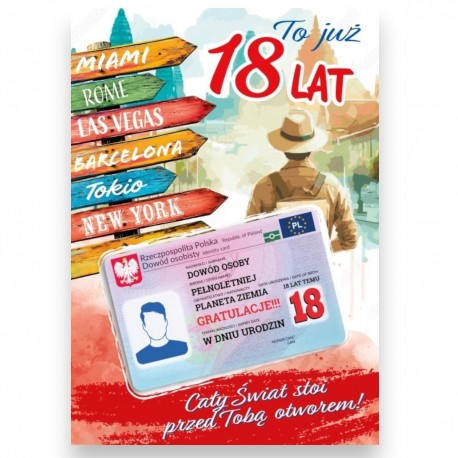 862187 GIFT-M-200 URODZINY 18 ARMIN STYLE