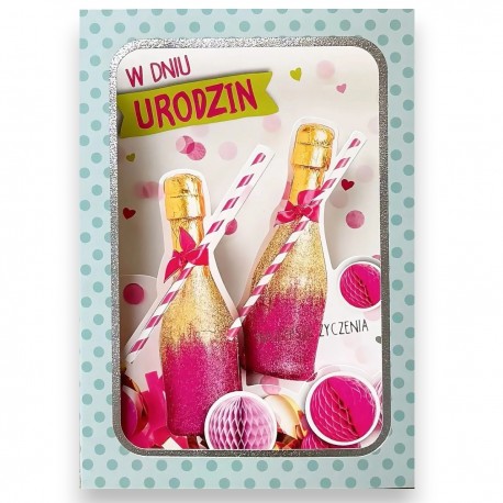 861715 GM-1395 KARNET PRZESTRZENNY URODZINY ARMIN STYLE
