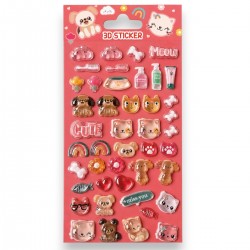 970049 NAKLEJKI PUFFY CATS 3D STN 0049 STNUX