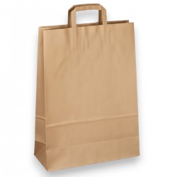 016955 TORBA PAPIEROWA BRĄZOWA 32x24x10 7&7