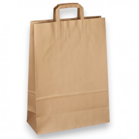 016955 TORBA PAPIEROWA BRĄZOWA 32x24x10 7&7