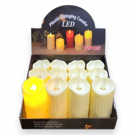 6496750 ŚWIECA LED 10CM RUCHOMY PŁOMIEŃ BIGTOYS