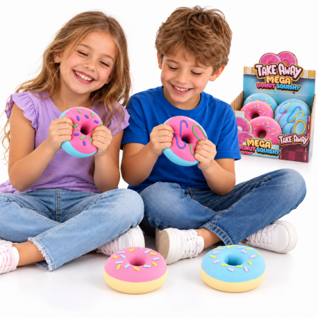 589656 GNIOTEK DONAT DONU JUMBO 16CM DO ŚCISKANIA HIPO