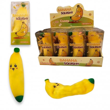 2877 GNIOTEK SQUISHY DO ŚCISKANIA CRUNCHY BANAN ANTYSTRESOWY 11,5 CM
