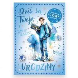 862880 KARTKA URODZINY GM-1451 WYMIENNE CYFRY ARMIN STYLE