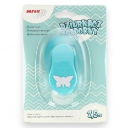700235 DZIURKACZ OZDOBNY - MOTYL 2,5CM MIX BREWIS