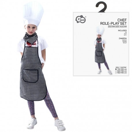 416326 STRÓJ KOSTIUM SUPERBOHATER Z PELERYNĄ, ROZM. 130/140 CM GODAN