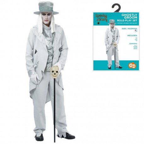 401117 STRÓJ KOSTIUM, STRÓJ DLA DOROSŁYCH UPIORNY PAN MŁODY, ROZM. M GODAN