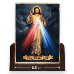 038993 OBRAZ PODŚWIETLANY ŚWIĘTY JEZU UFAM TOBIE - KABEL USB PODŚWIETLENIE LED NORIMPEX