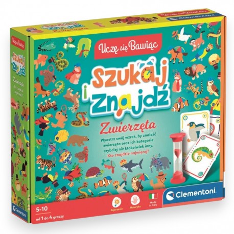 502912 CLEMENTONI SZUKAJ I ZNAJDŹ ZWIERZĘTA UCZĘ SIĘ BAWIĄC