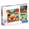 257911 CLEMENTONI PUZZLE 3X48 FARM MOMENTS SUPERCOLOR